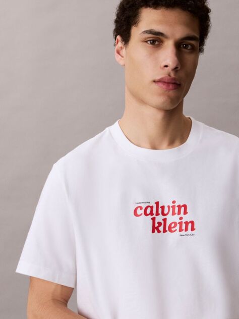 Alb Tricou Lejer Cu Logo  Barbati