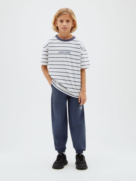 Albastru Pantaloni De Trening Cu Logo Signature Pentru Copii  Baieti