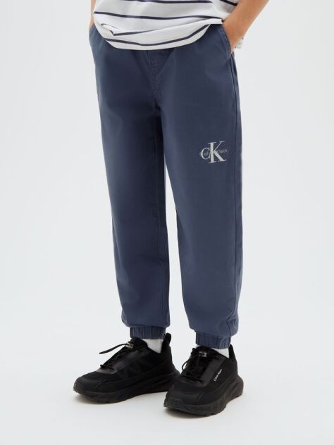 Albastru Pantaloni De Trening Cu Logo Signature Pentru Copii  Baieti