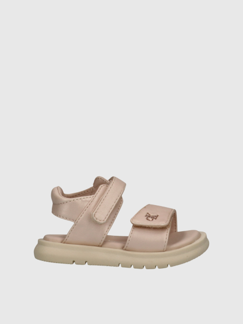 Roz Sandale Cu Velcro  Fete
