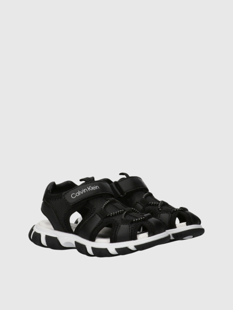 Negru Sandale Cu Velcro  Baieti
