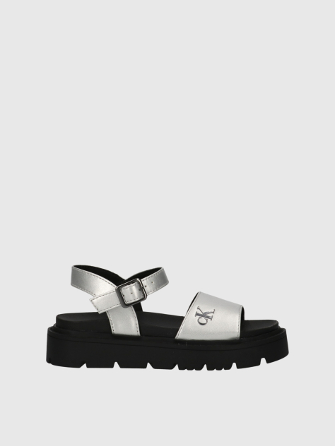 Argintiu Sandale Cu Velcro  Fete