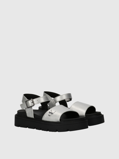 Argintiu Sandale Cu Velcro  Fete