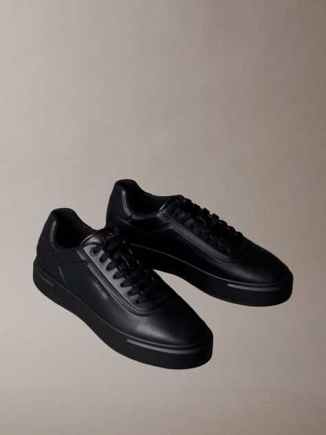 Negru Adidasi Premier Din Piele Cu Logo Signature  Barbati
