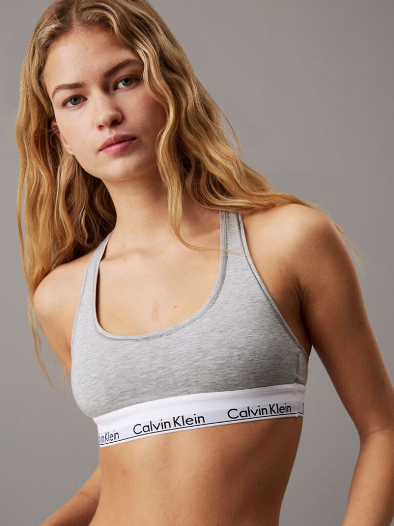 Grey Bralette - Icon Cotton Modal  Women