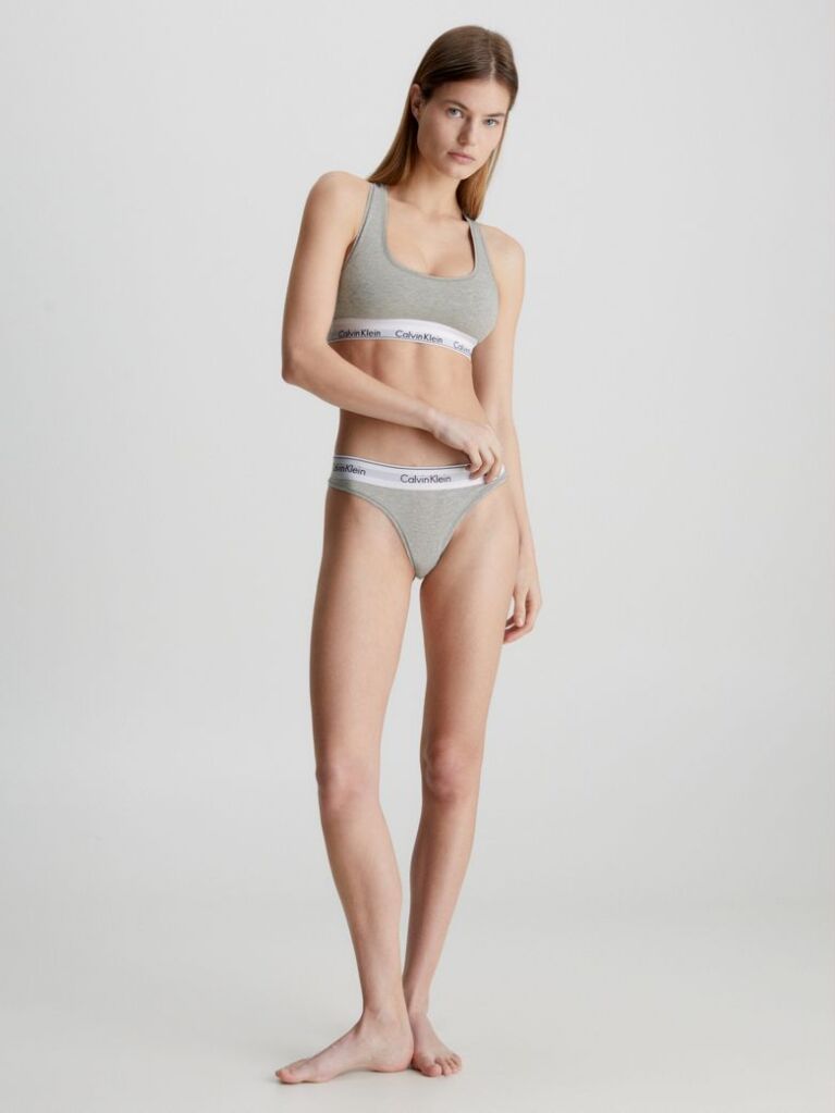 Grey Bralette - Icon Cotton Modal  Women