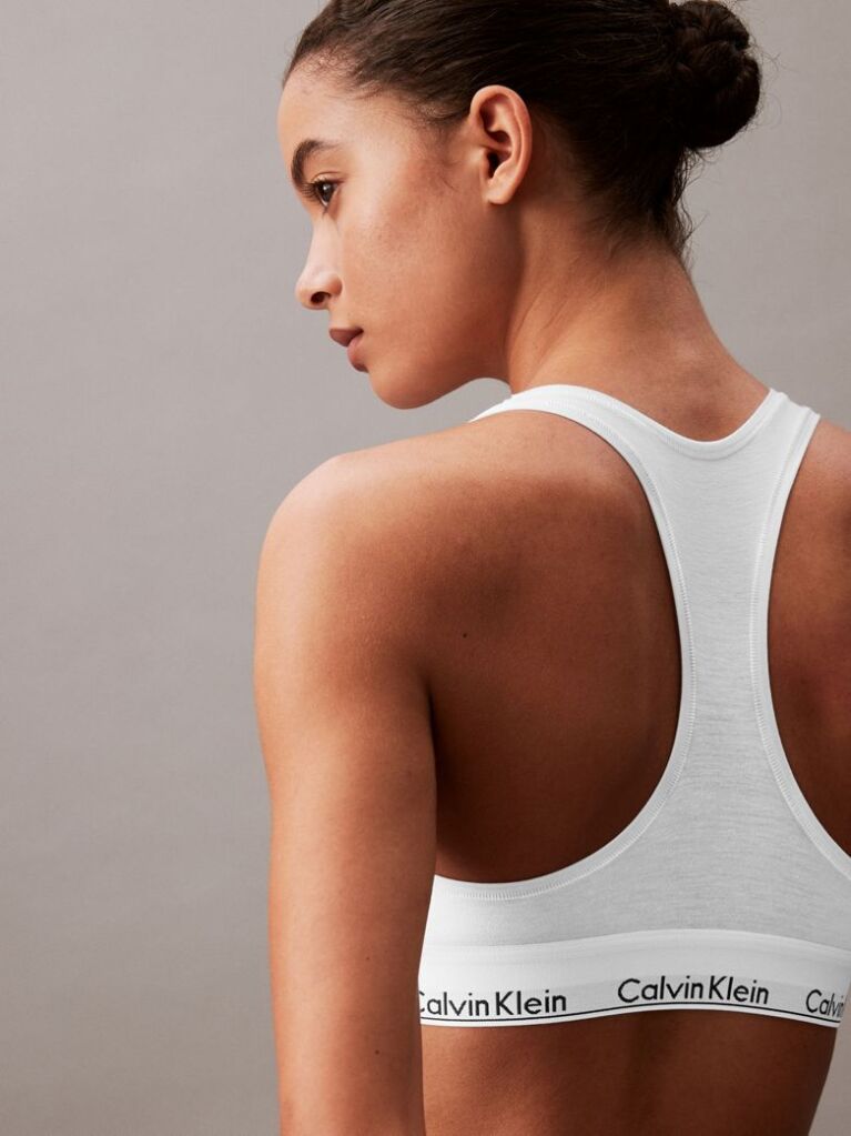 White Bralette - Icon Cotton Modal  Women