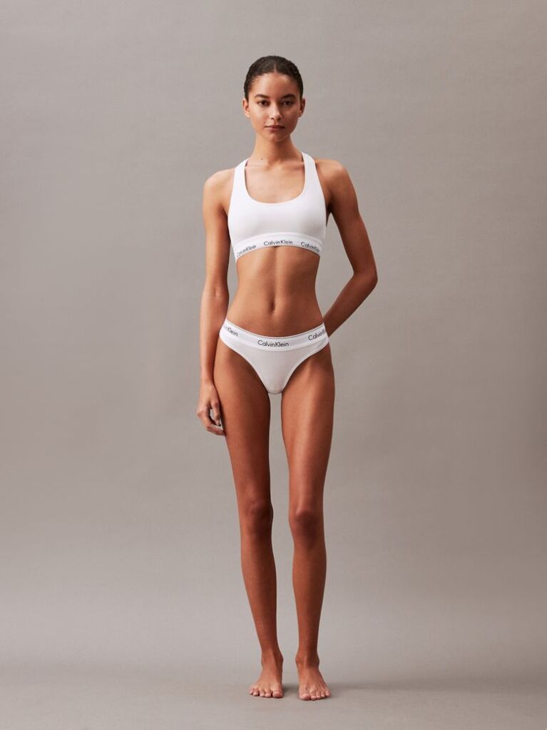 White Bralette - Icon Cotton Modal  Women