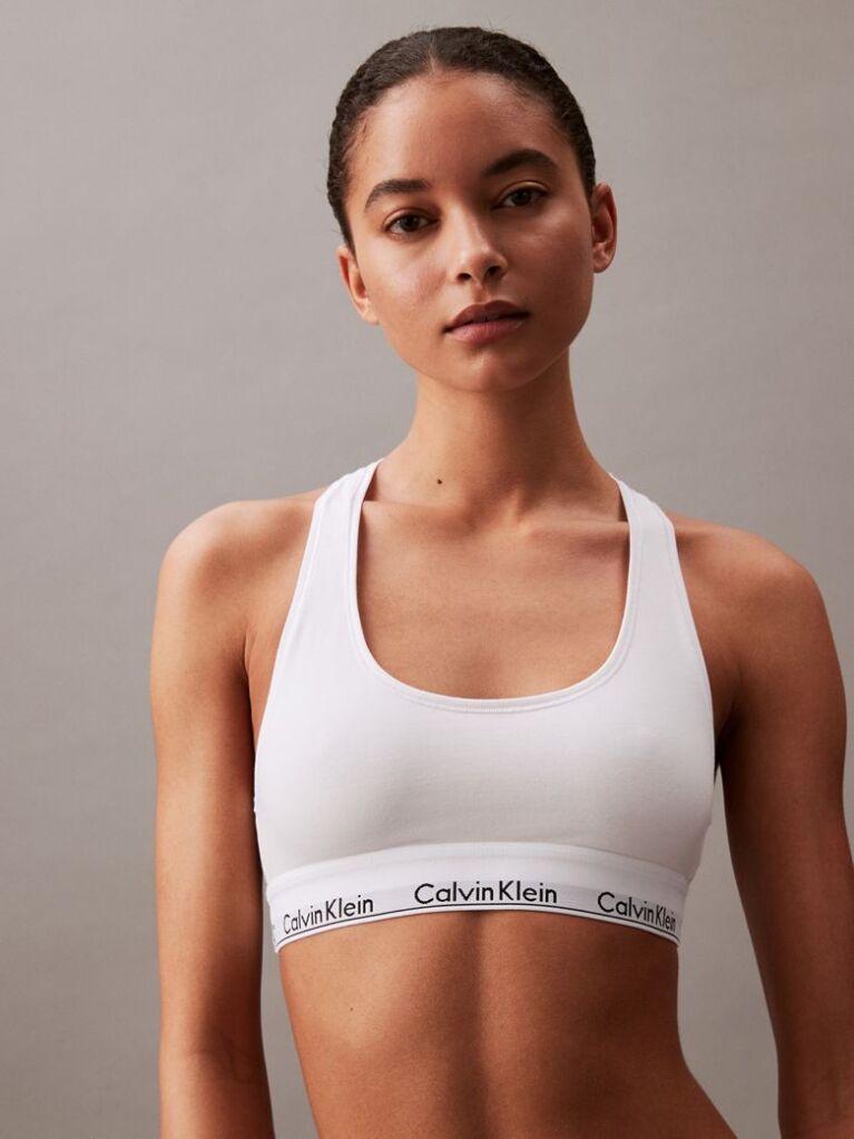 White Bralette - Icon Cotton Modal  Women