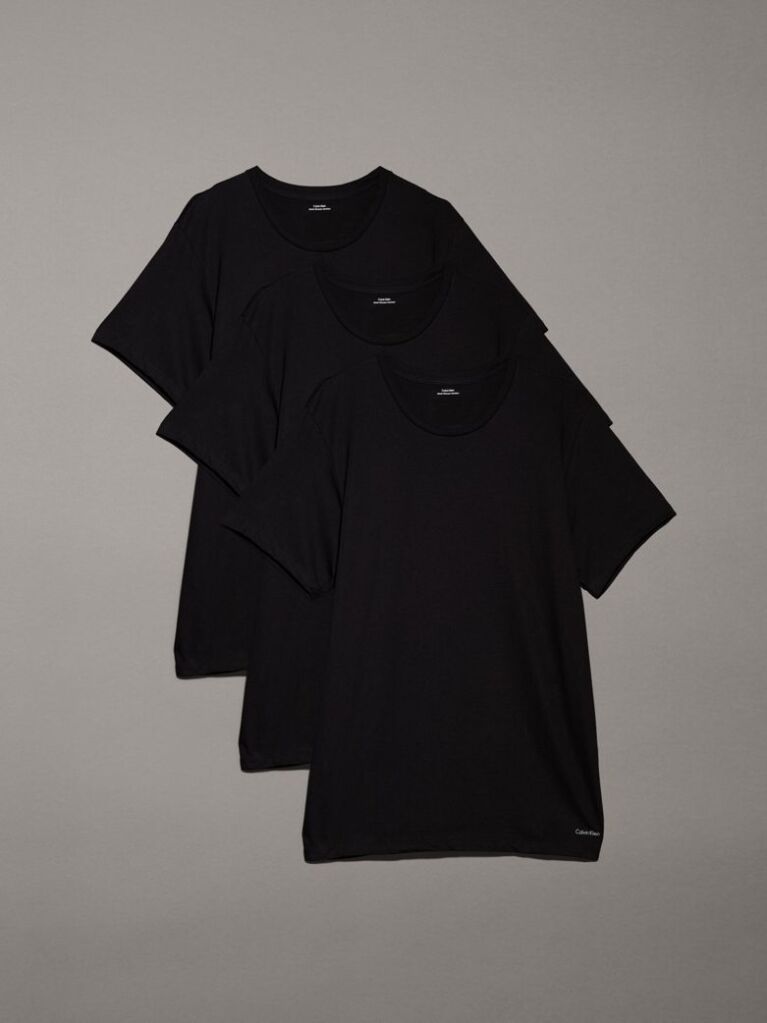 Negru Set 3 Tricouri - Cotton Classics  Barbati