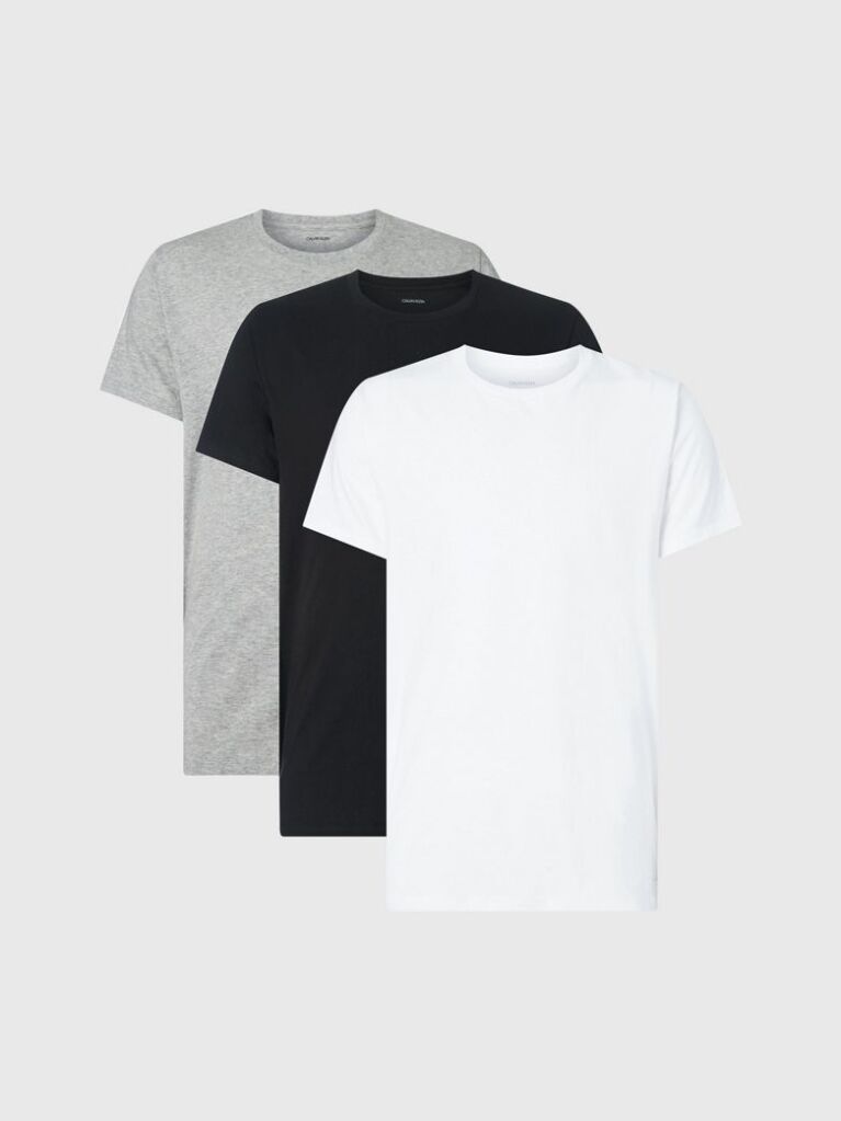 Alb Set 3 Tricouri - Cotton Classics  Barbati