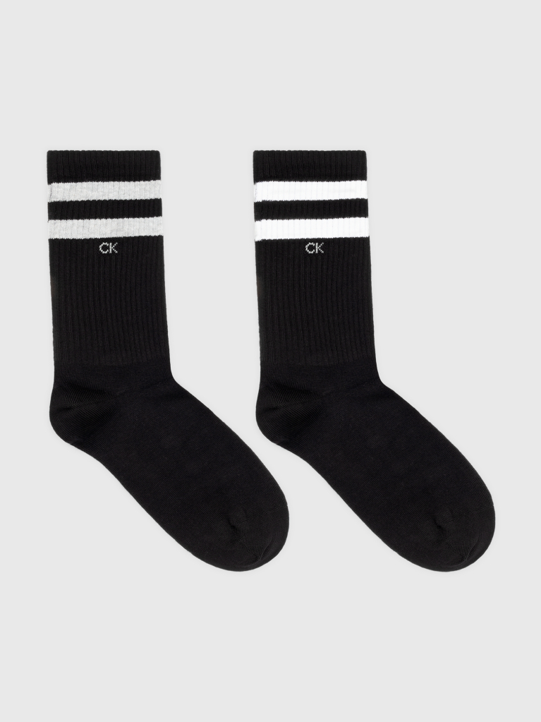 Negru Set 2 Perechi Sosete Tip Crew  Barbati