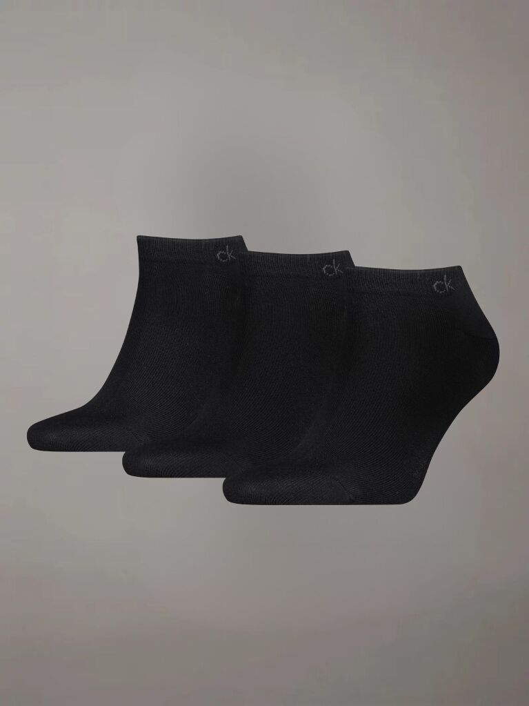 Black 3 Pack Sneaker Socks  Men
