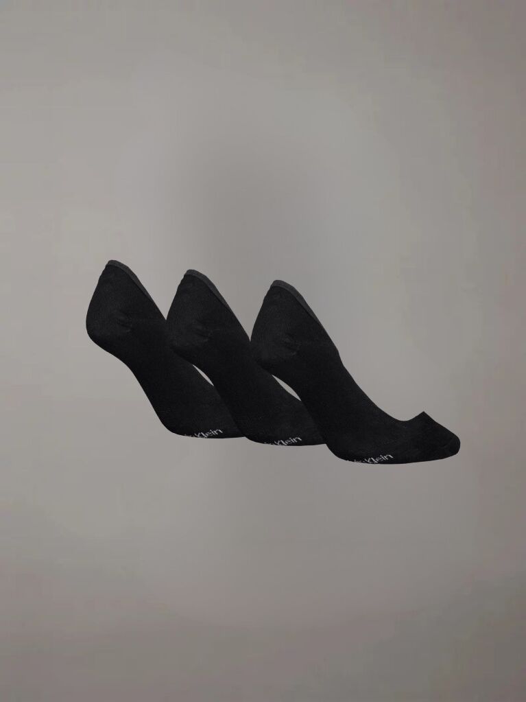 Black 3 Pack Invisible Socks  Women