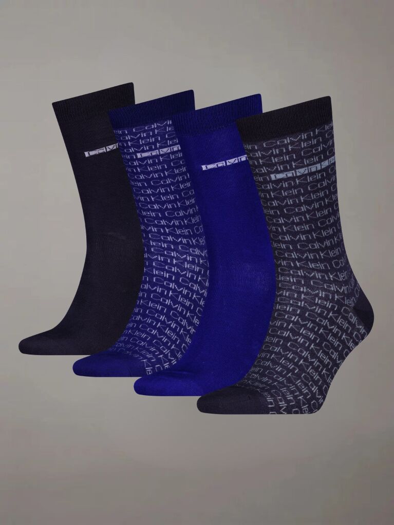 Blue 4 Pack Classic Socks Gift Set  Men