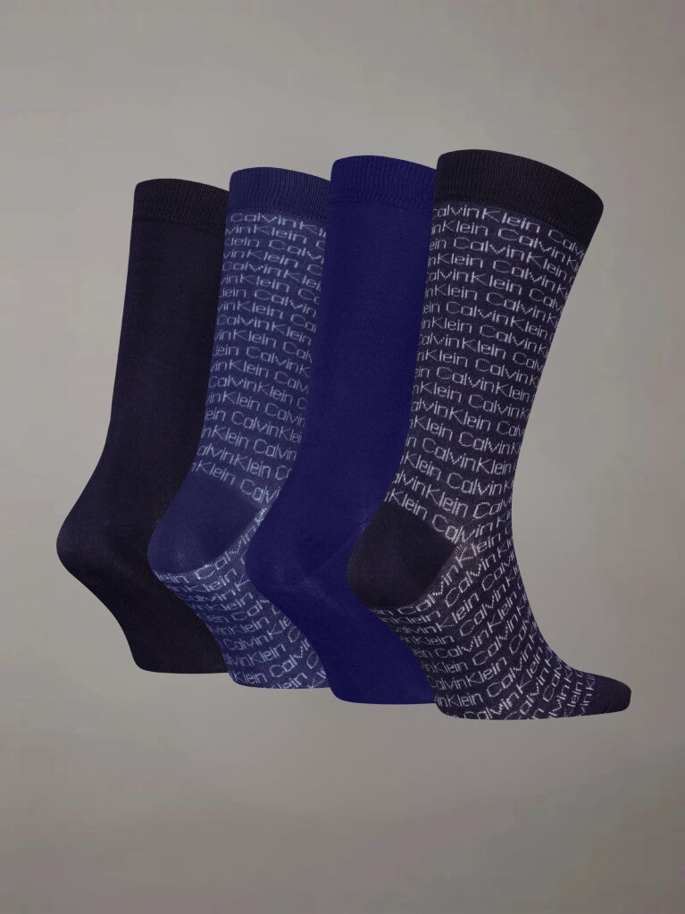 Blue 4 Pack Classic Socks Gift Set  Men