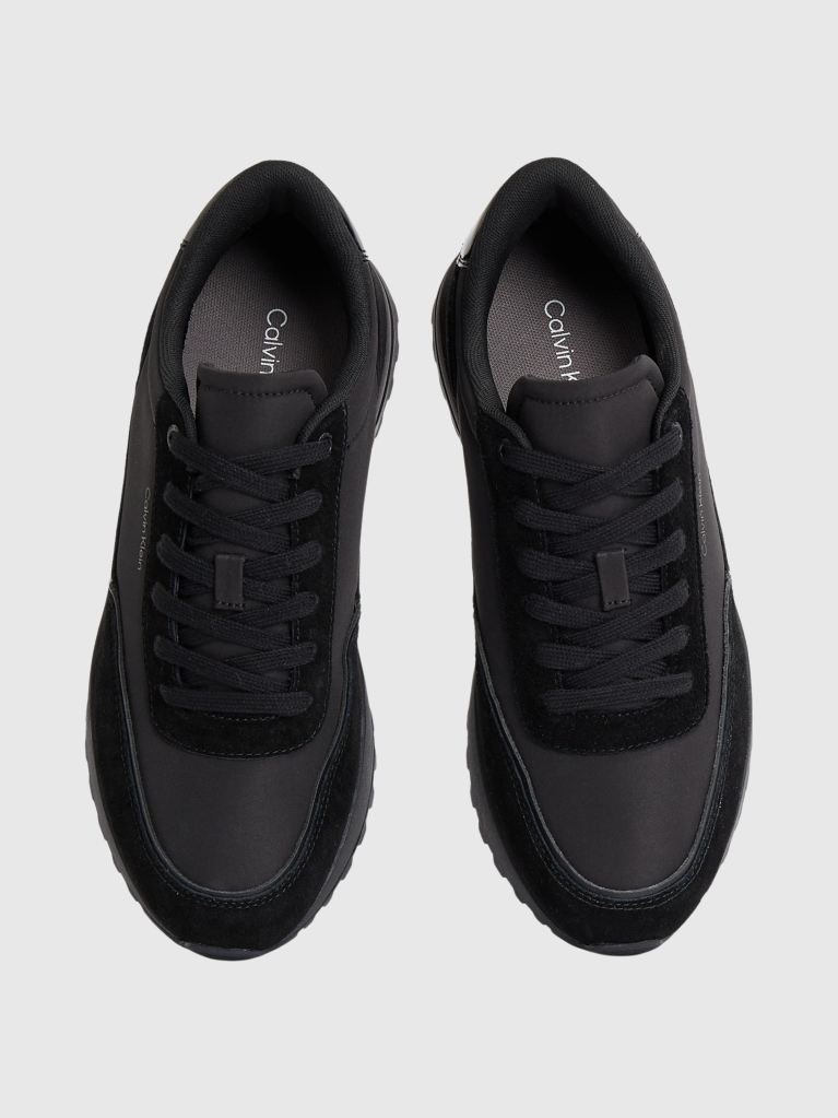 Negru Adidasi Runner Din Amestec De Piele  Barbati