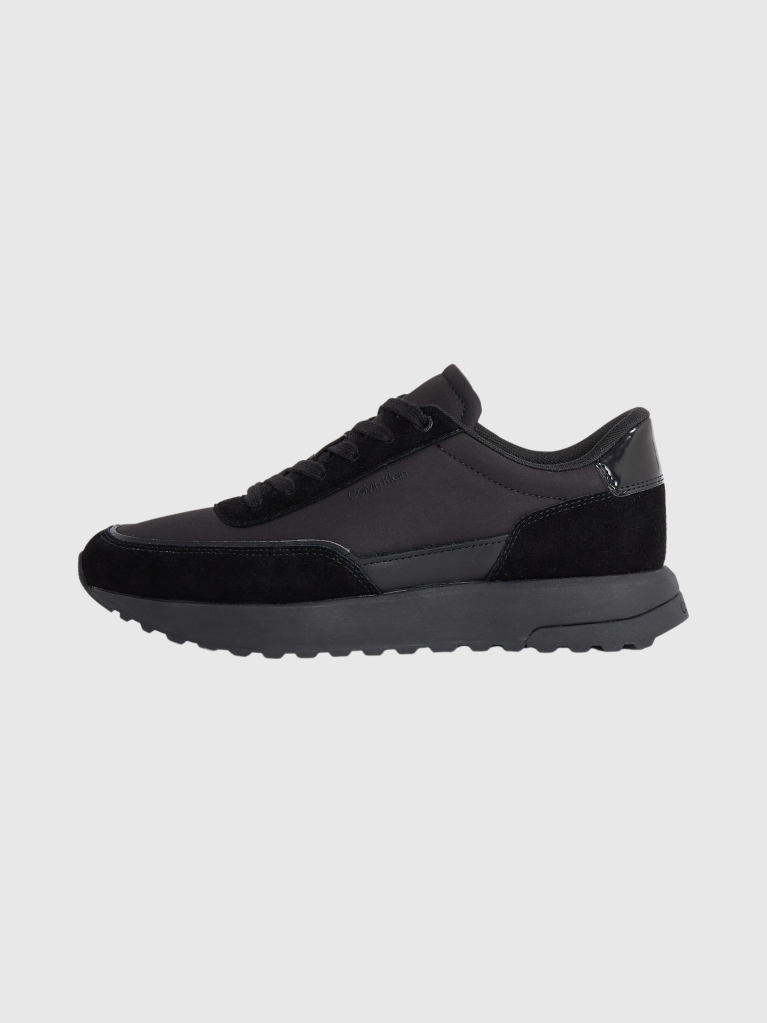 Negru Adidasi Runner Din Amestec De Piele  Barbati