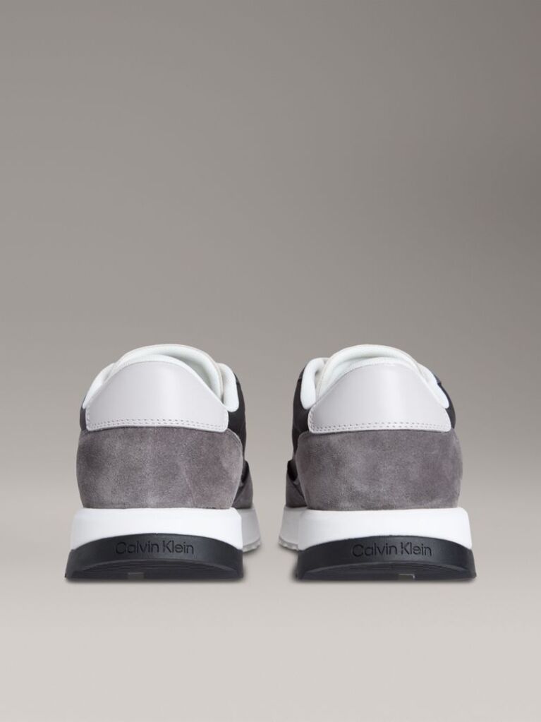 Gri Adidasi Runner Din Amestec De Piele  Barbati