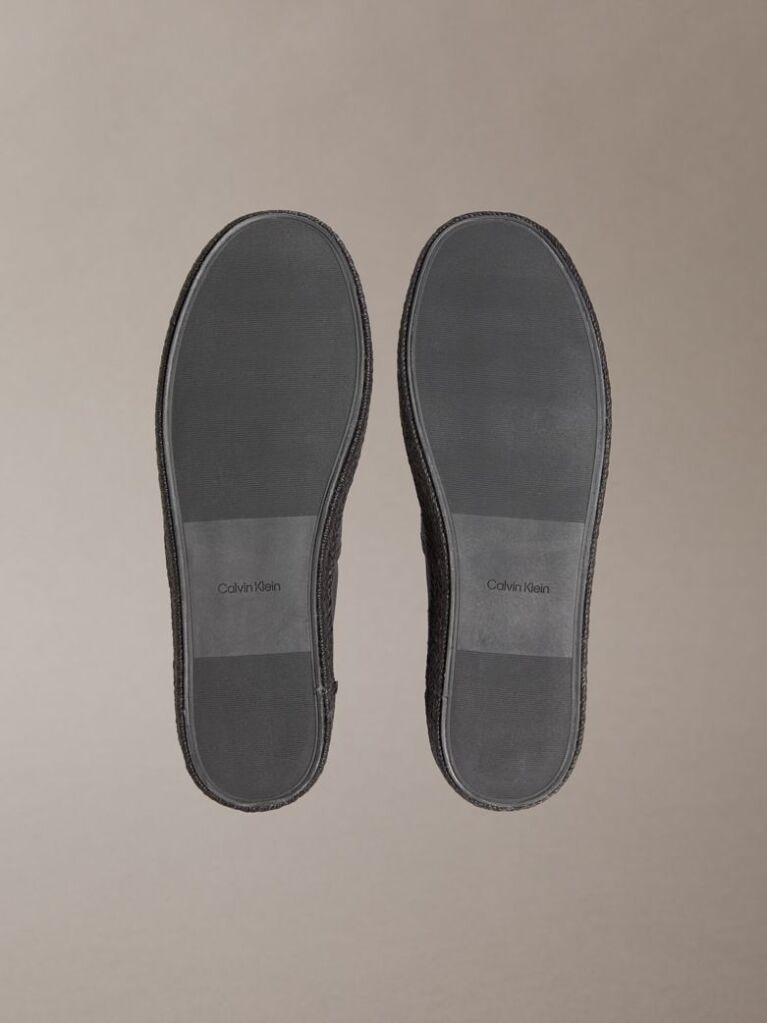 Negru Javi - Espadrile Din Bumbac Canvas  Barbati