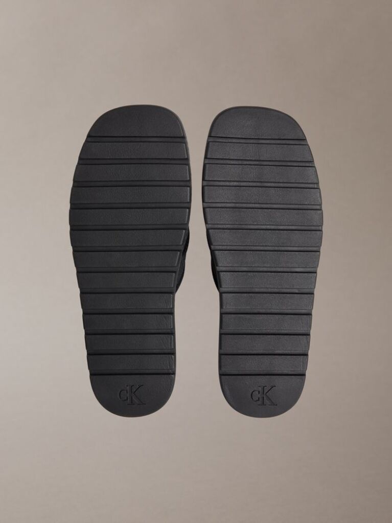 Negru Luxor - Sandale Usoare Tip Lug Cu Logo  Barbati