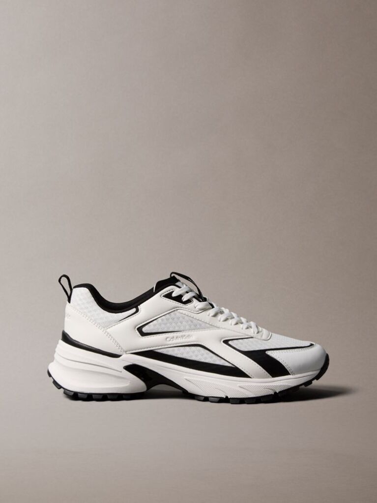 Alb Trailblazer – Adidasi De Alergare Din Material Mesh Mix  Barbati
