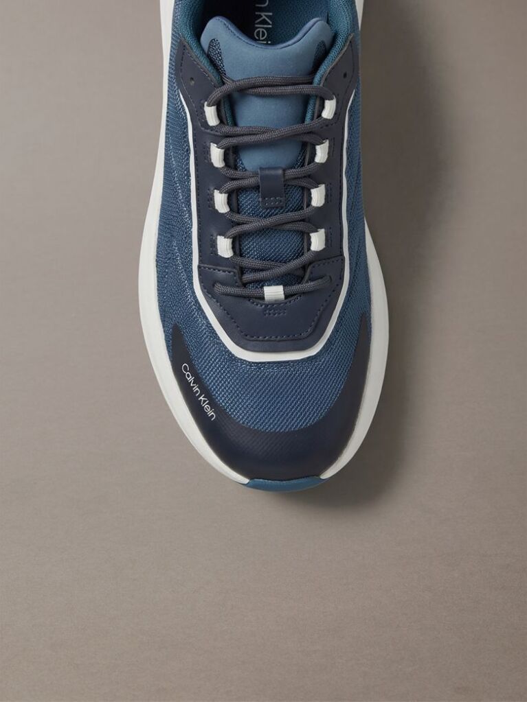 Albastru CK Volumax - Adidasi Cu Talpa Chunky Tip Runner  Barbati