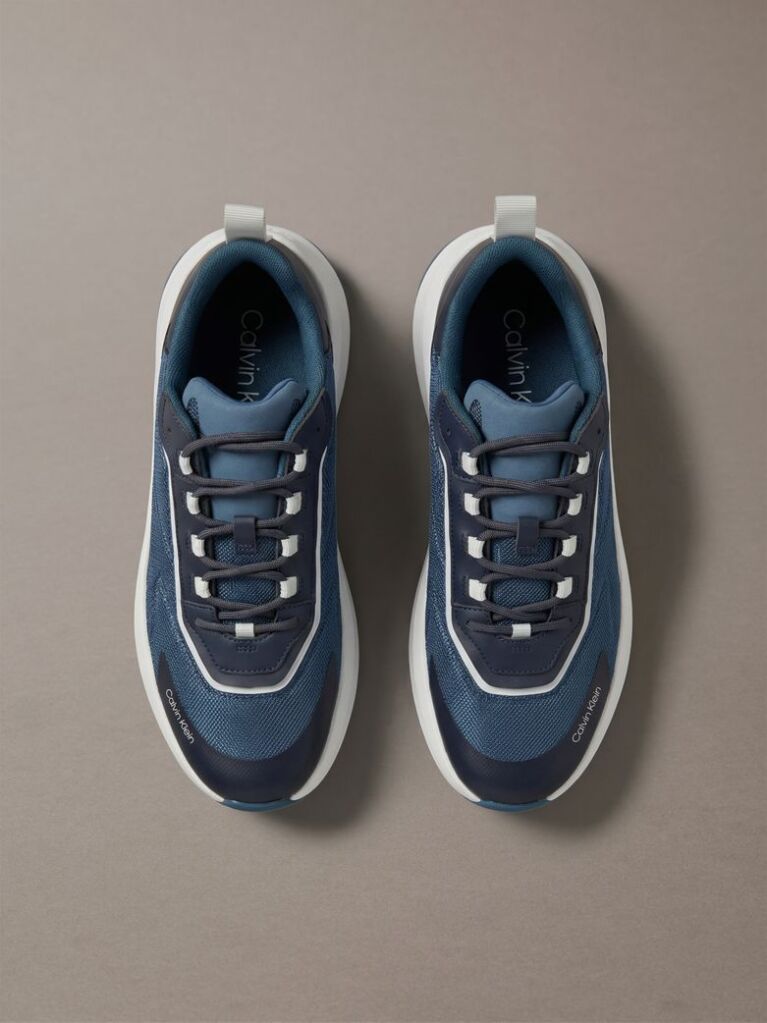 Albastru CK Volumax - Adidasi Cu Talpa Chunky Tip Runner  Barbati