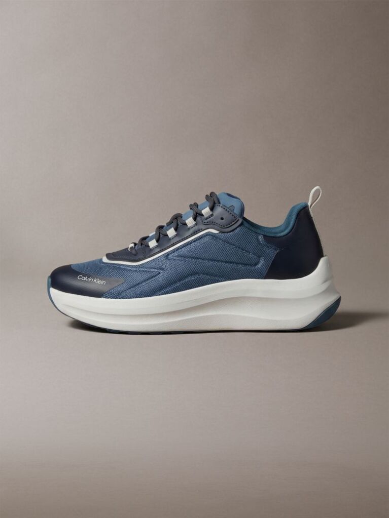 Albastru CK Volumax - Adidasi Cu Talpa Chunky Tip Runner  Barbati
