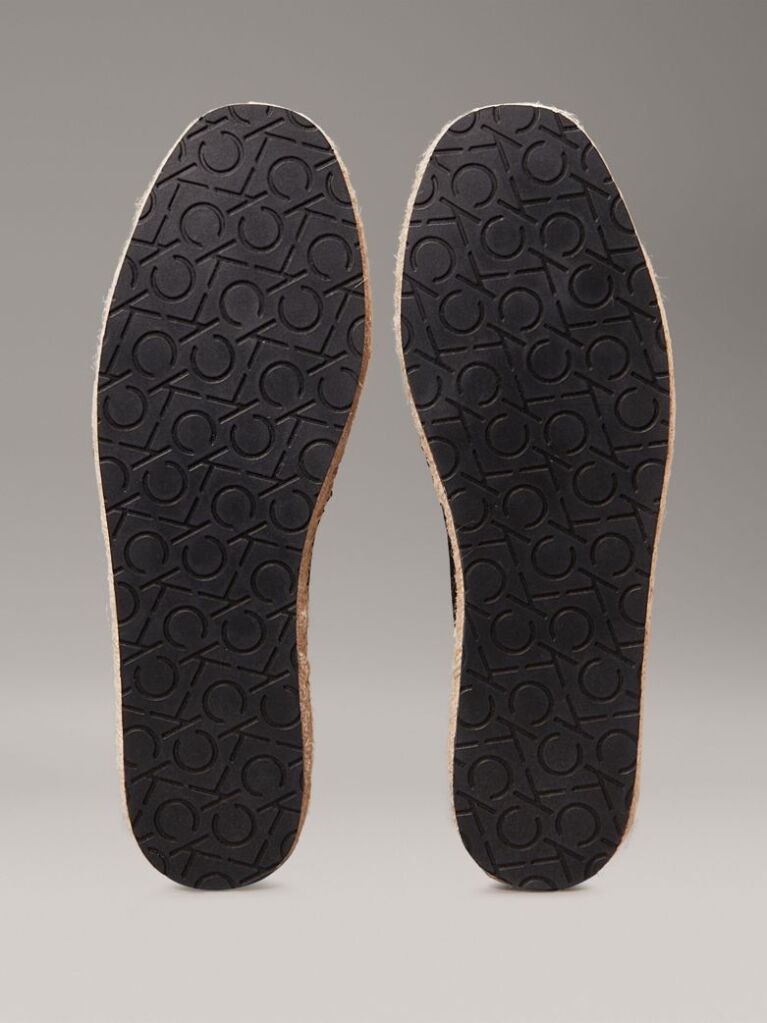 Black Canvas Espadrilles  Women