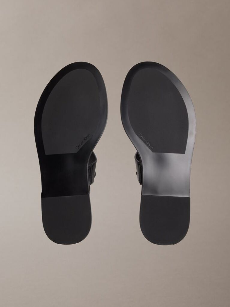 Negru Filomena - Sandale Slingback Din Piele  Femei