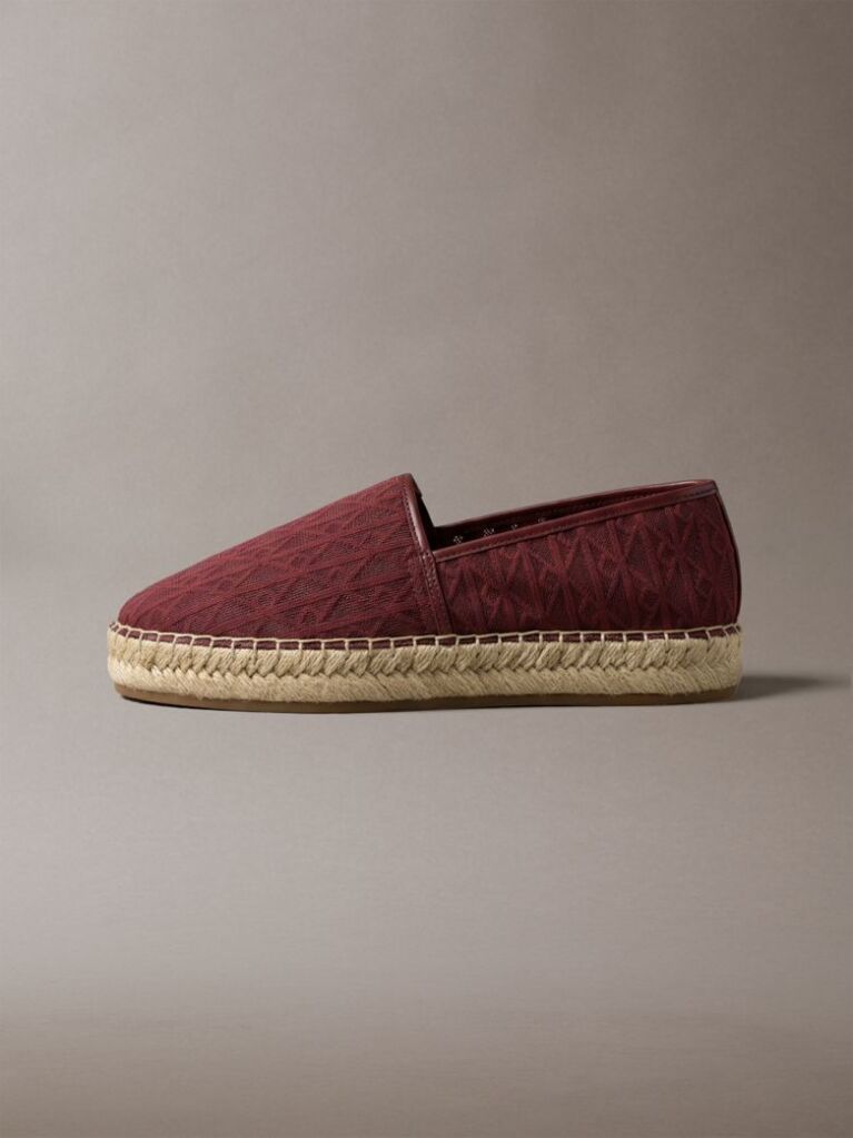 Rosu Espadrile Cu Emblema Logo  Femei