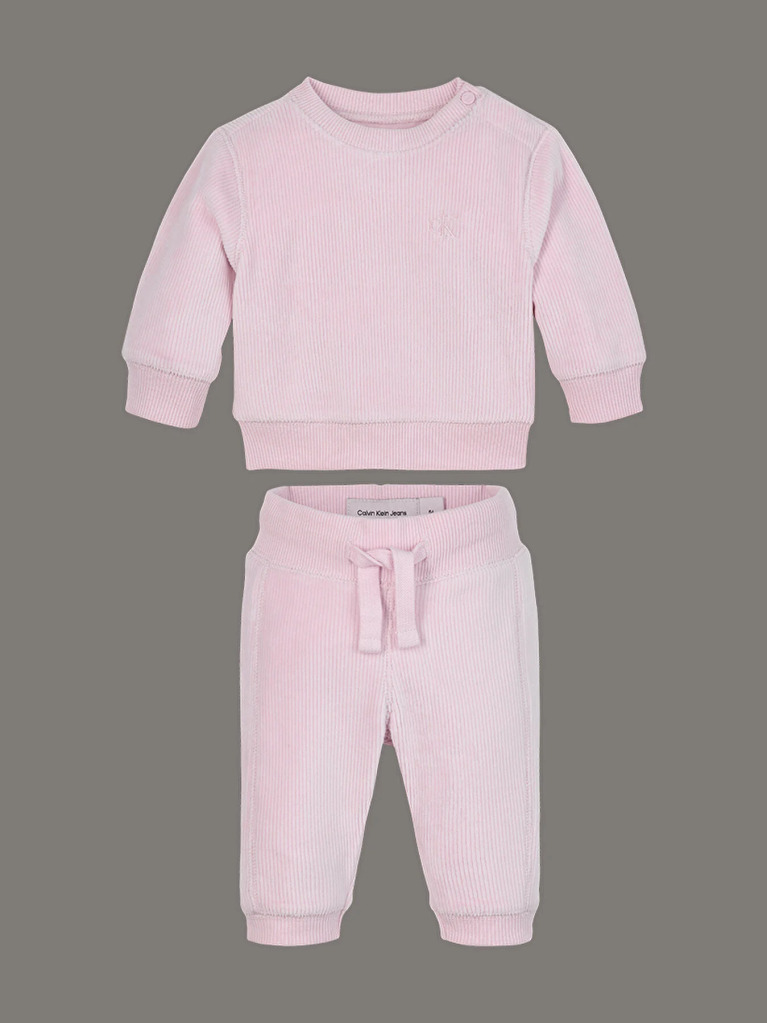 Roz Set Cadou Din Fleece Catifelat Pentru Nou-Nascuti  Nou-nascuti