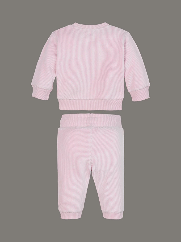 Roz Set Cadou Din Fleece Catifelat Pentru Nou-Nascuti  Nou-nascuti