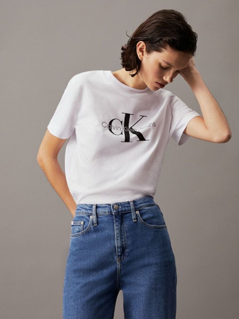 White Monogram T-Shirt  Women