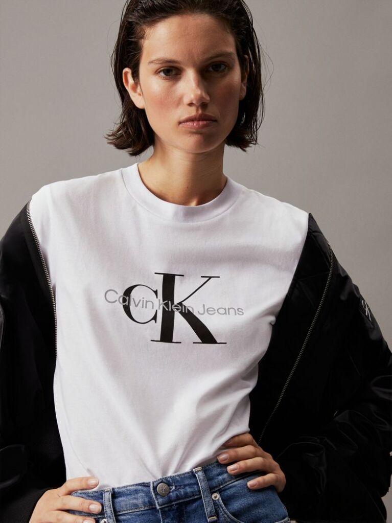 White Monogram T-Shirt  Women