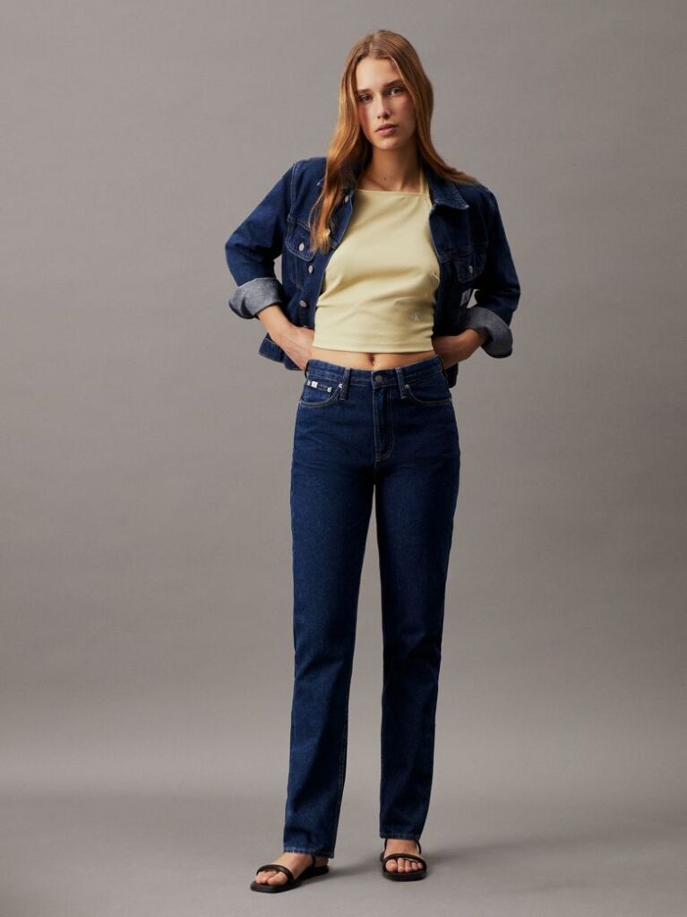 Denim Authentic Slim Straight Jeans  Women