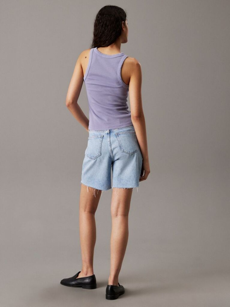 Denim Pantaloni Scurti Denim Tip Bermuda  Femei