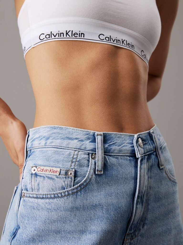 Denim Pantaloni Scurti Denim Tip Bermuda  Femei
