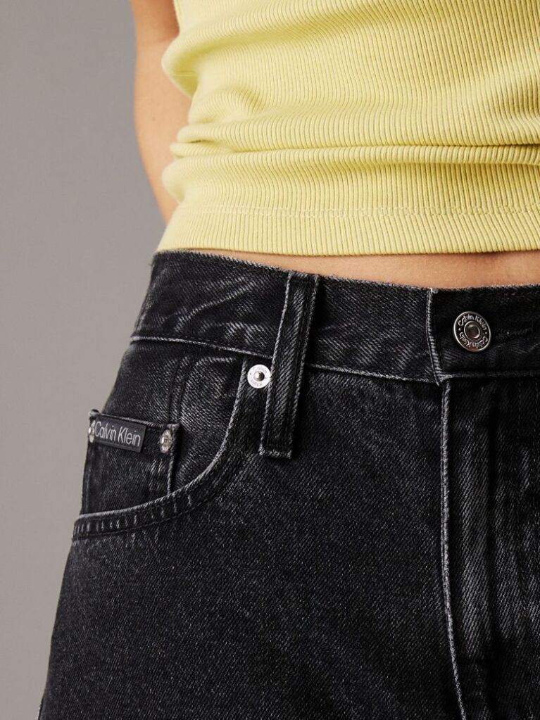 Black Denim Bermuda Shorts  Women