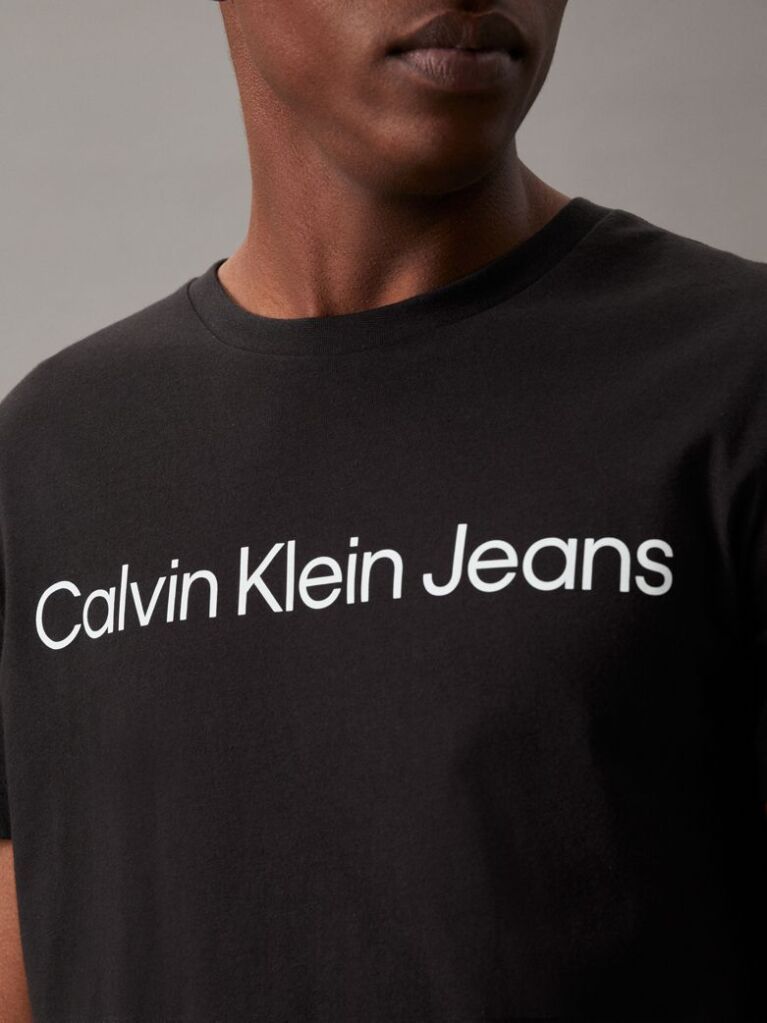 Negru Tricou Cu Logo  Barbati