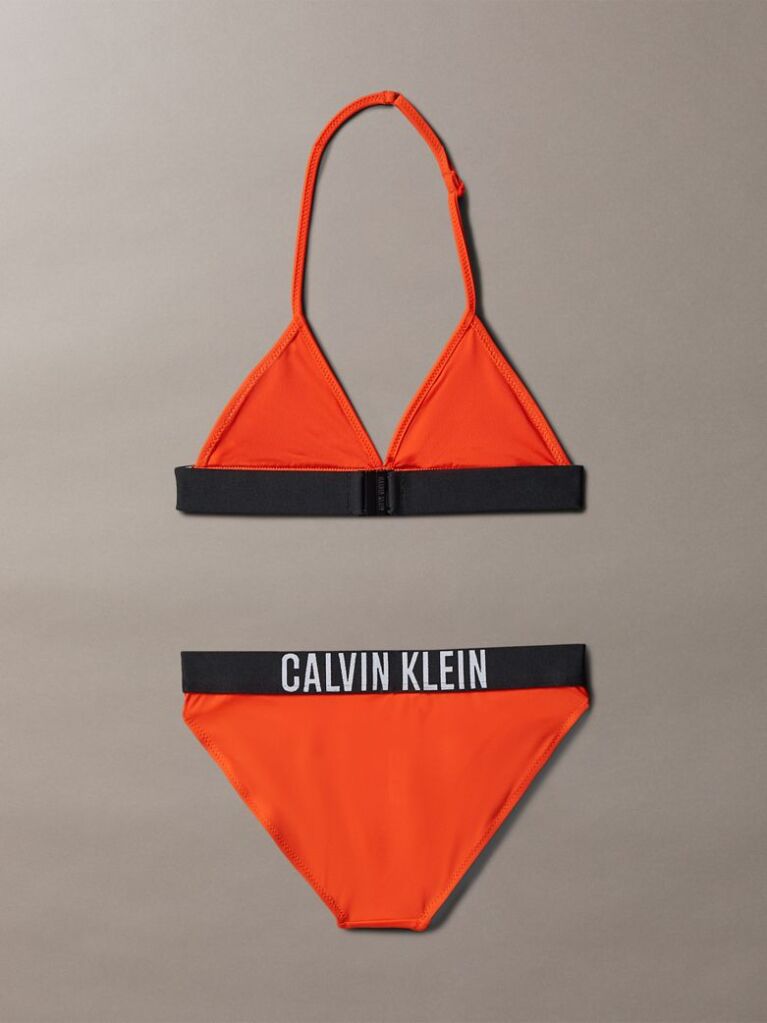 Rosu Set Bikini Triunghi Pentru Fete - Intense Power  Fete