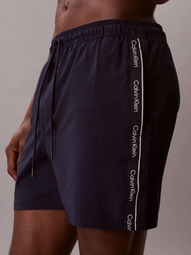Black Core Solid Swim Shorts  Men