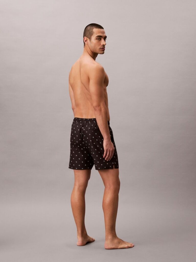 Negru Pantaloni Scurti De Inot Simpli  Barbati