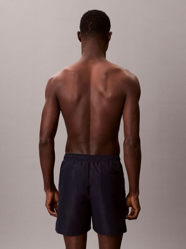 Negru Pantaloni Scurti De Baie Medii Cu Snur - Intense Power  Barbati
