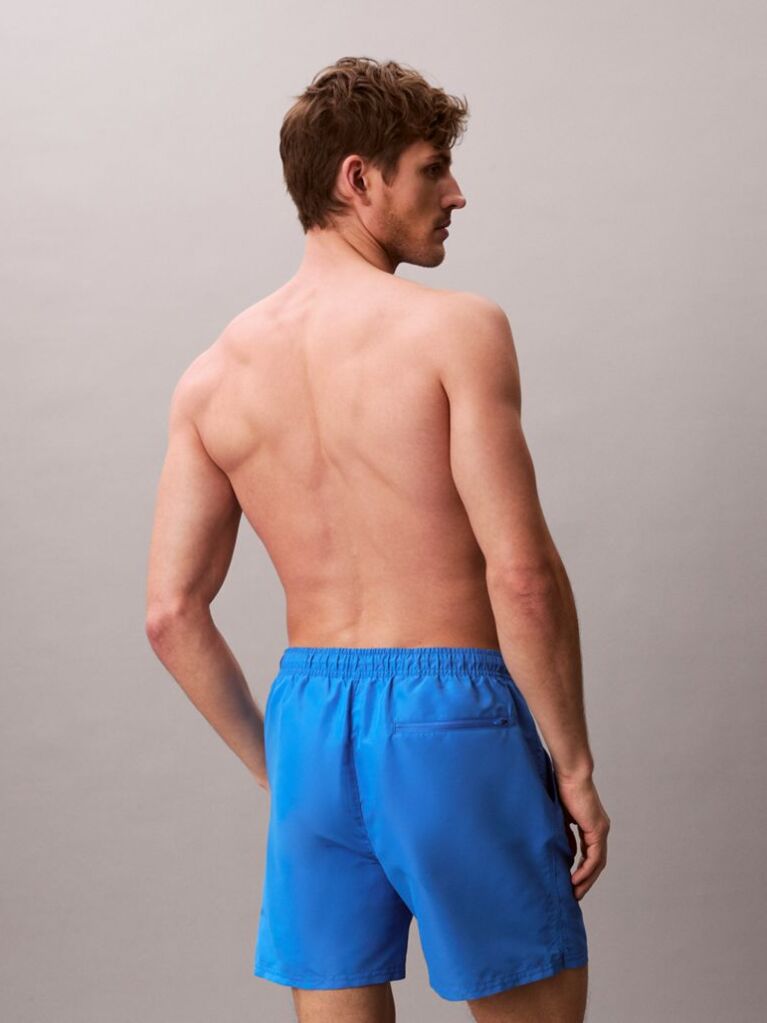 Blue Medium Drawstring Swim Shorts - Intense Power  Men