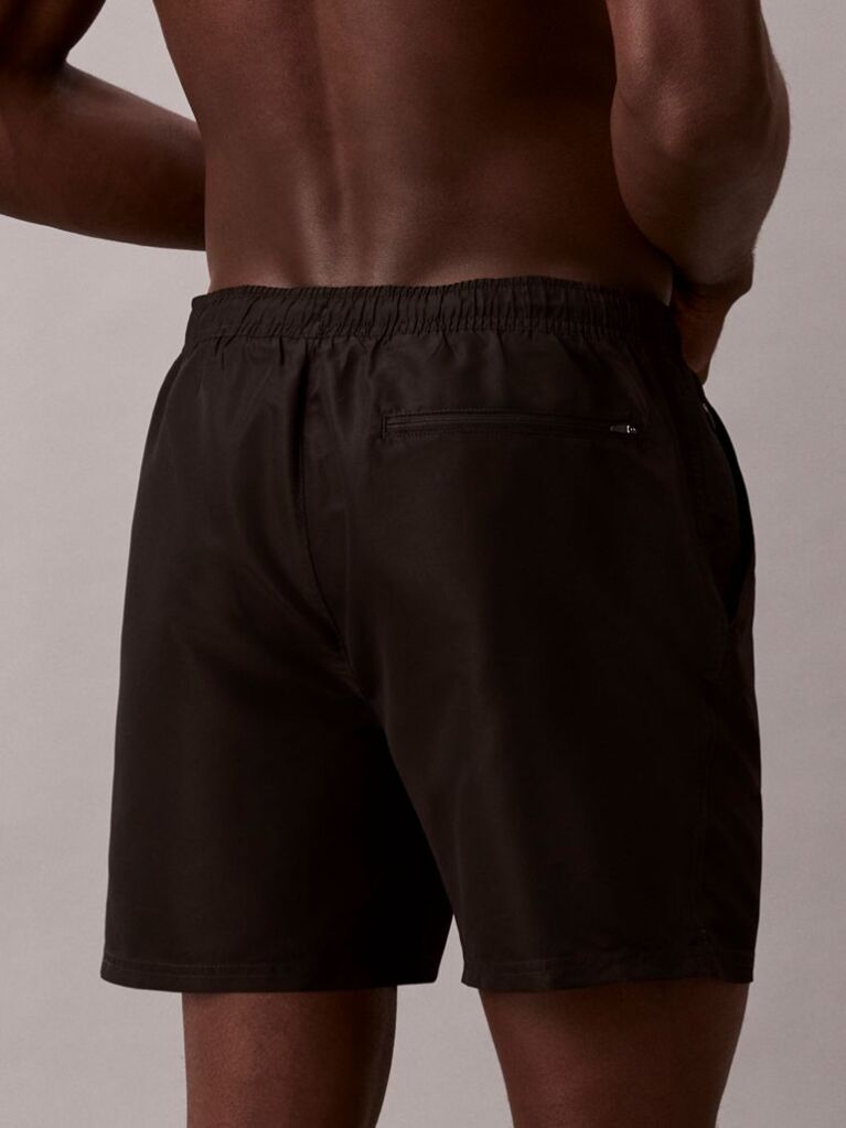 Negru Pantaloni Scurti De Baie Medii Cu Snur - Intense Power  Barbati
