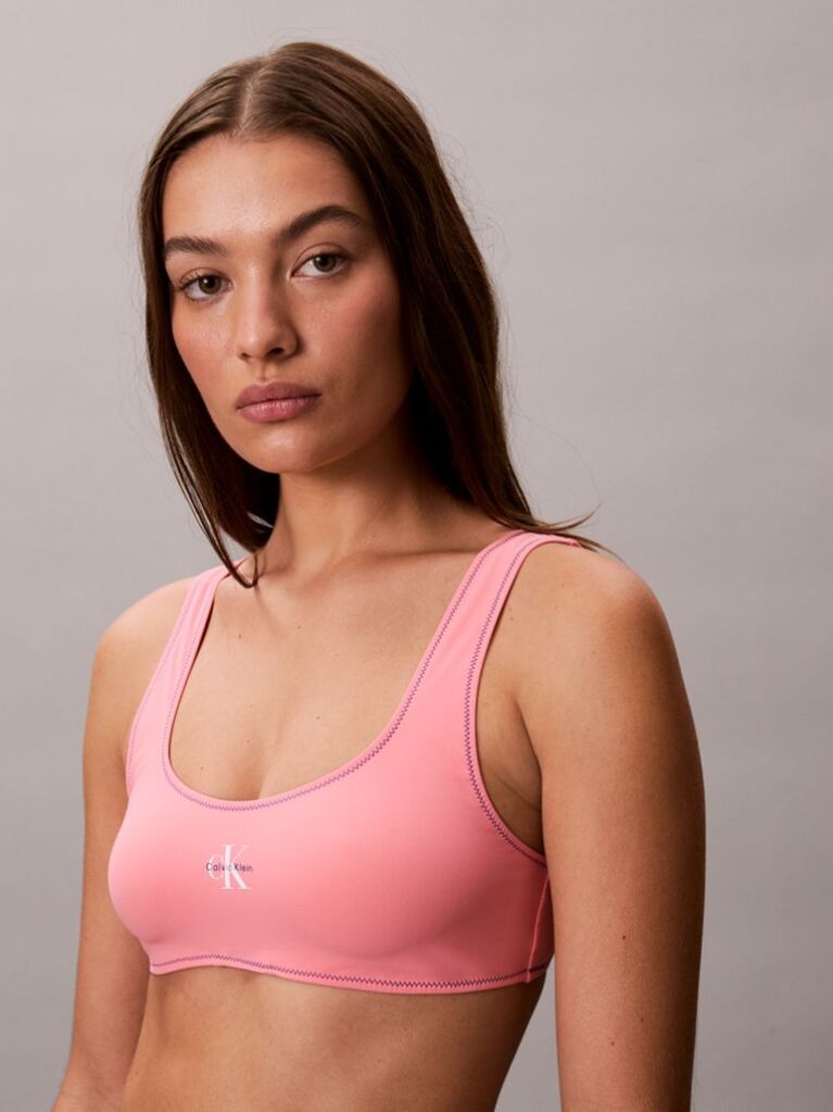 Roz Sutien De Baie Bralette - CK Monogram  Femei