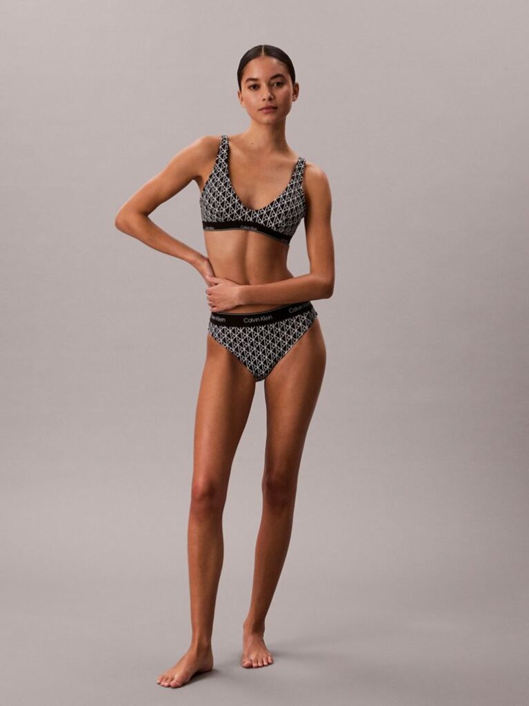 Negru Slip De Baie – CK Icon  Femei
