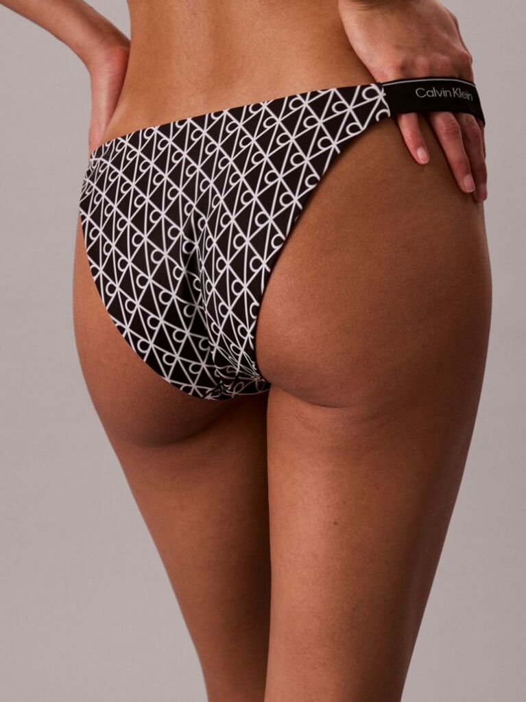 Negru Slip De Baie - CK Icon  Femei